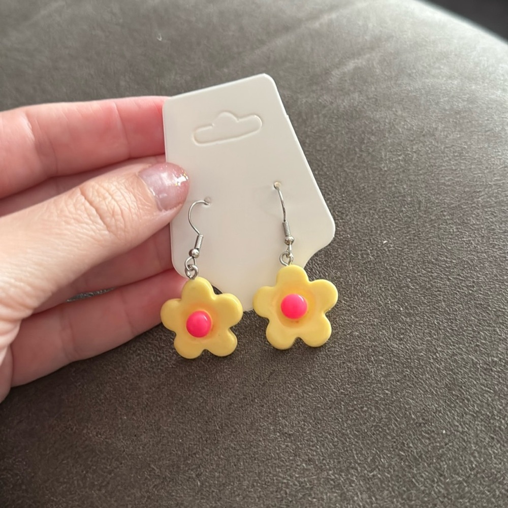 Handmade cute earrings kawaii food animal - FLOWER​​